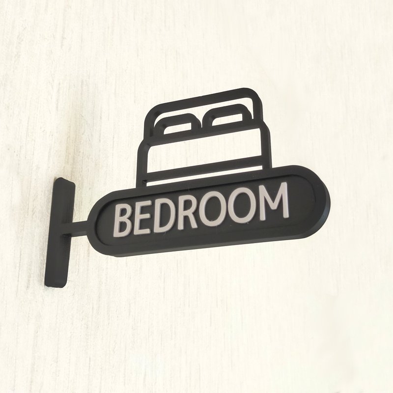 Bedroom sign bedroom mark protruding type - 其他 - 塑料 