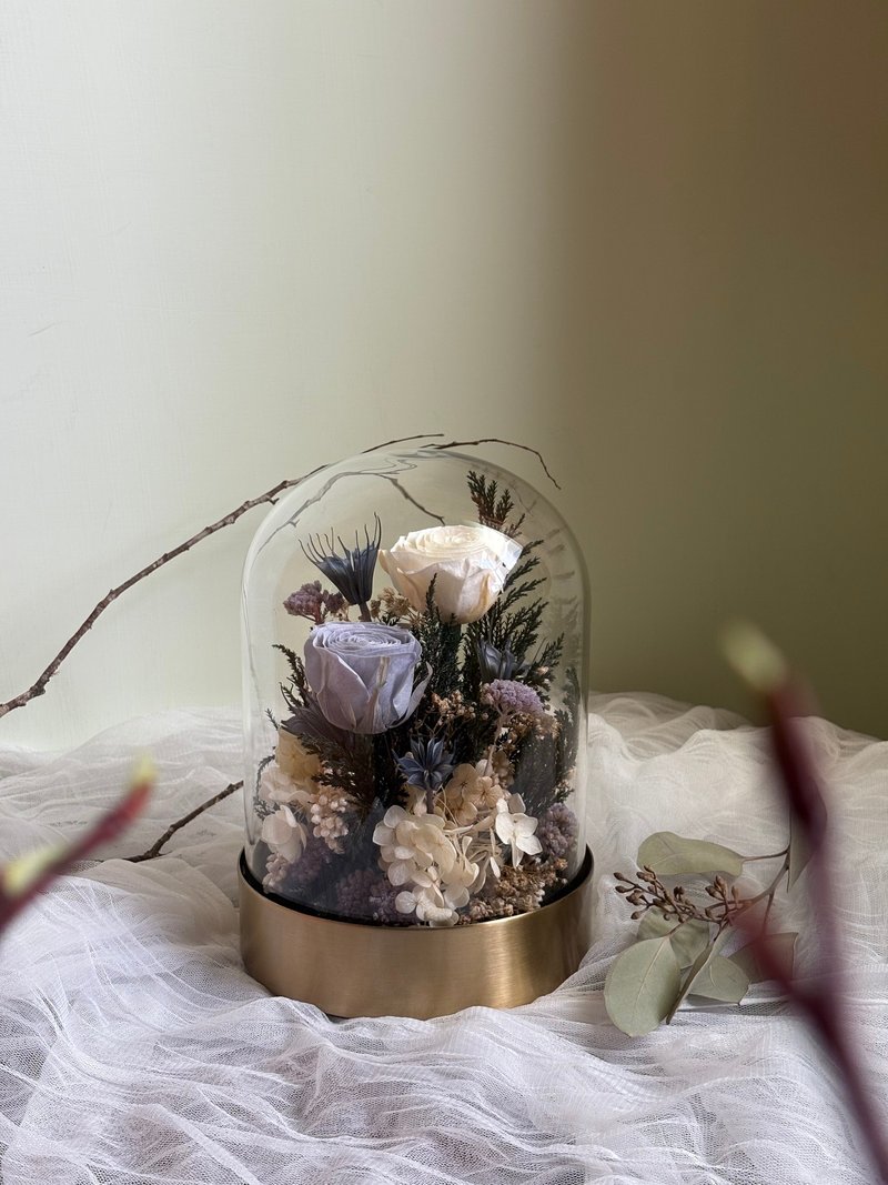 【钟罩系列—静域之花】情人节 永生花 花礼 干燥花礼 母亲节 - 干燥花/捧花 - 植物．花 多色