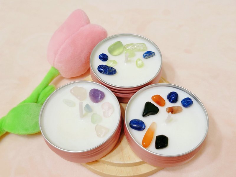 星座蜡烛 风象星座 双子 天秤 水瓶 水晶 精油 魔法蜡烛 能量香氛 - 蜡烛/烛台 - 蜡 粉红色