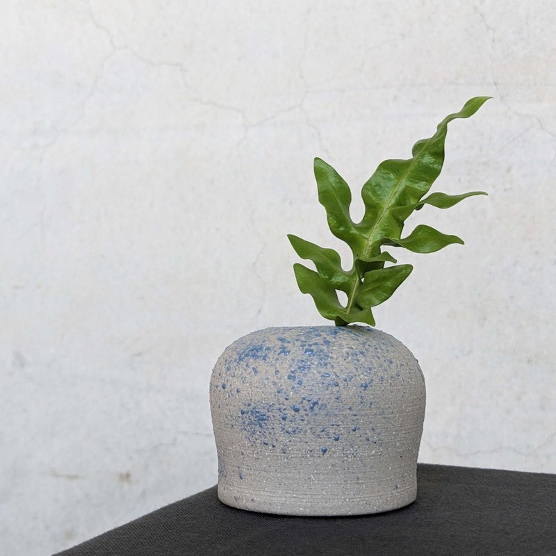 落雨回声 小花器 - 花瓶/陶器 - 陶 灰色