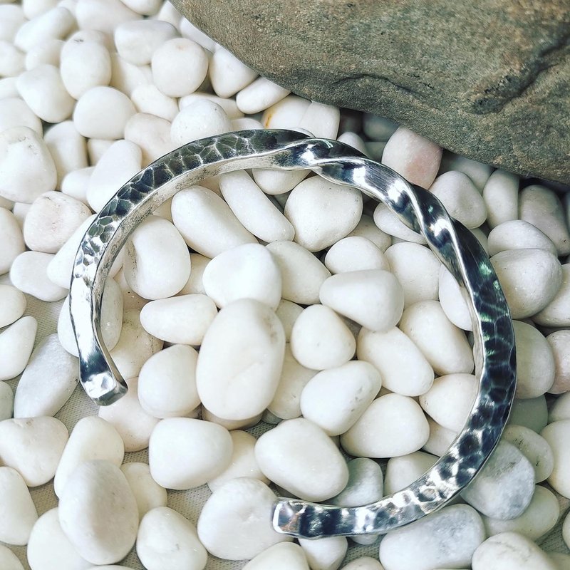 沉凝男镯 - 手链/手环 - 纯银 