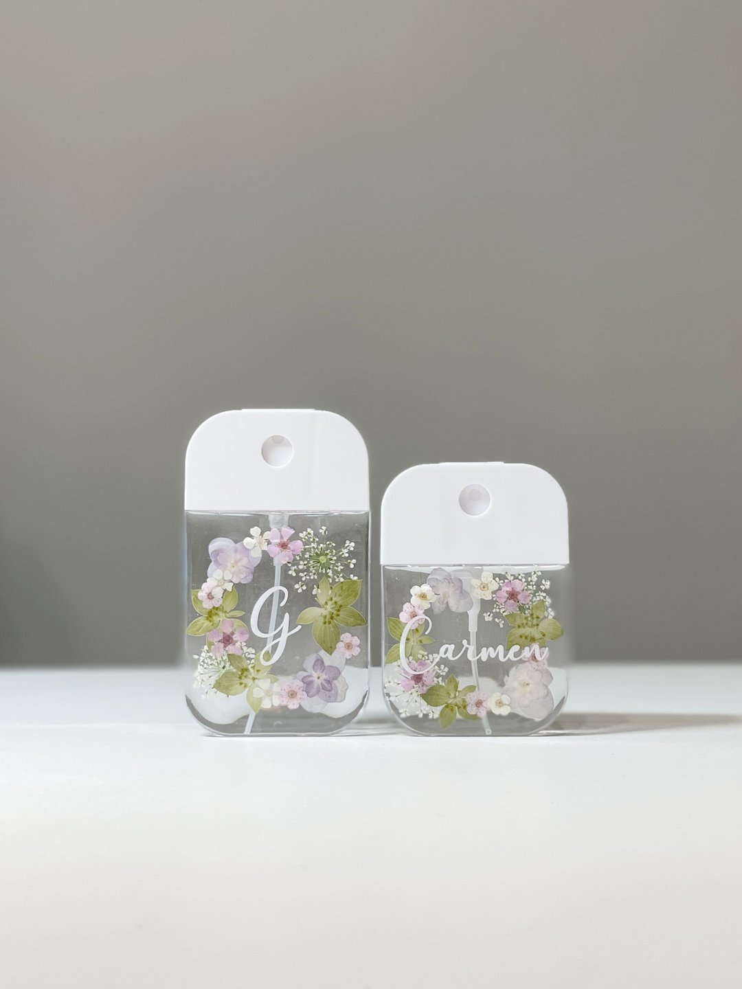 【DIY押花喷雾瓶－花环款】自订名字 定制化 消毒瓶 防疫用品 - 收纳用品 - 塑料 