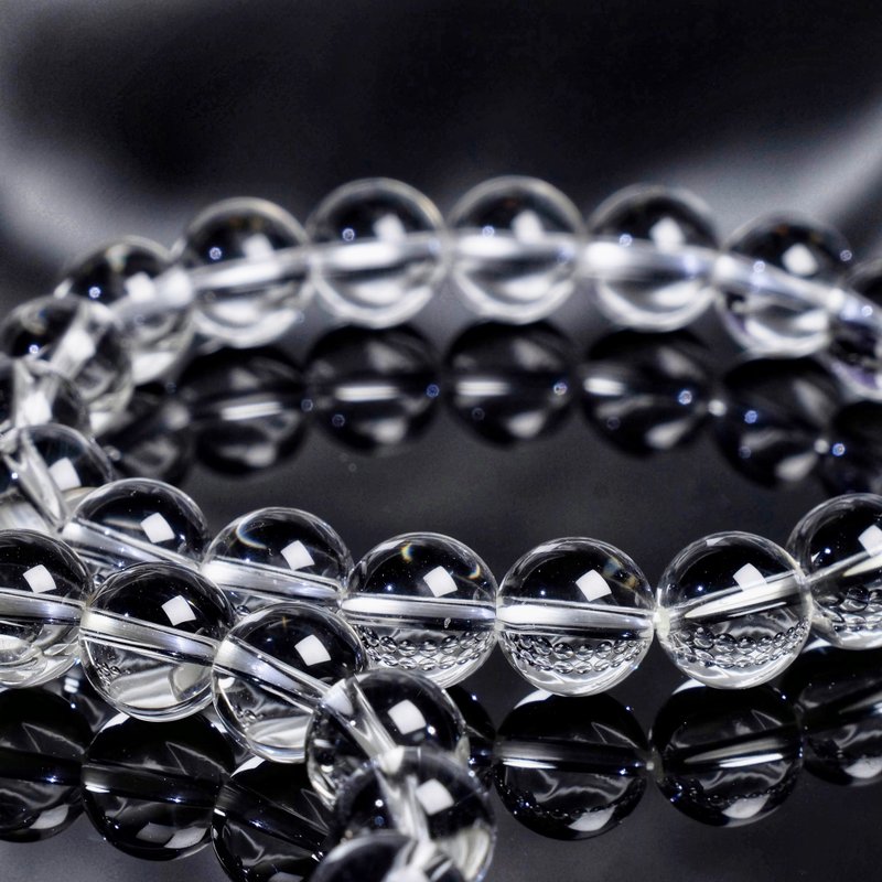 高品质巴西产白水晶手链│8/10mm 高频能量 纯净冰透 极少杂质 - 手链/手环 - 水晶 