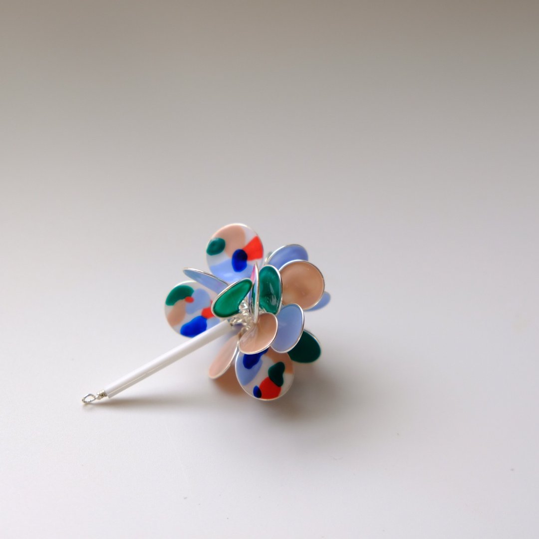 <野餐>单边造型手工设计树脂耳环/垂吊款/earring/accessories - 耳环/耳夹 - 其他材质 多色