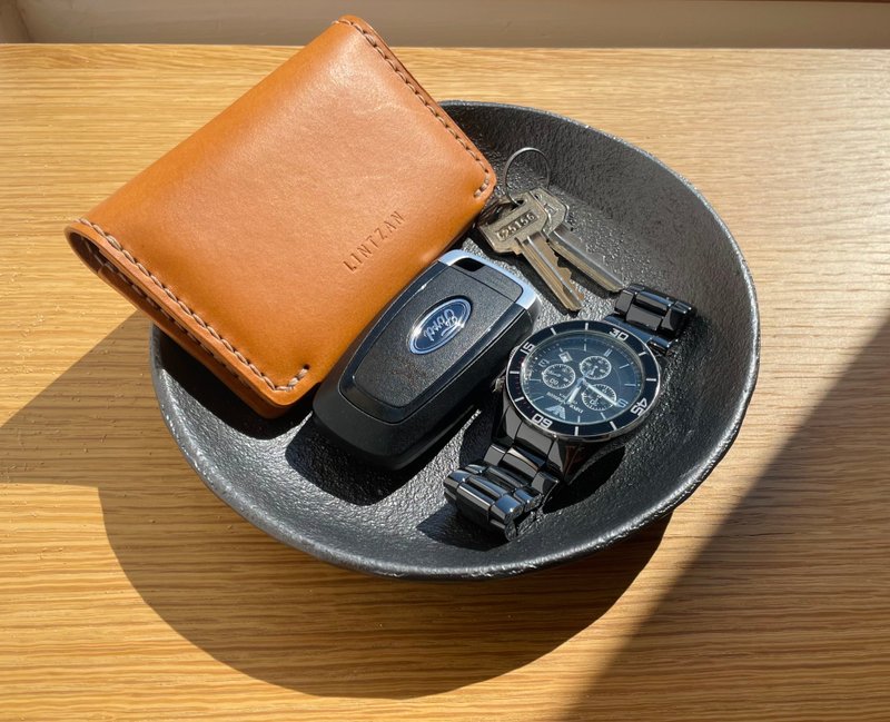 加大铸铁置物盘 | 定制名字/ 玄关钥匙收纳/ 入厝礼物/ 铁婚 - 收纳用品 - 其他金属 黑色