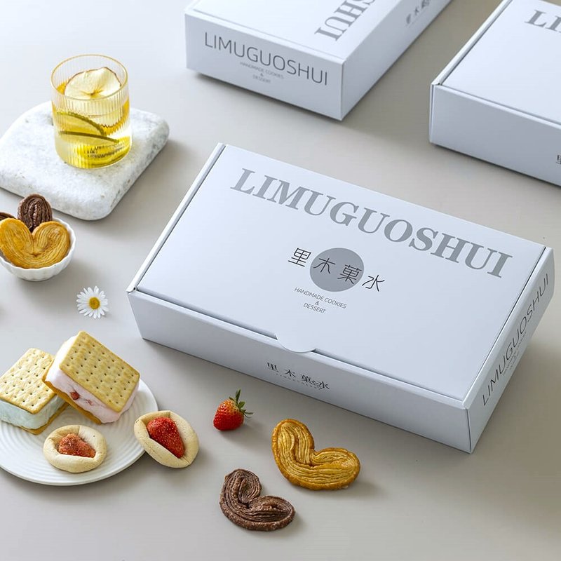 【经典款】饼干礼盒 (17入-含提袋)  (伴手礼/过年送礼/企业送礼) - 手工饼干 - 其他材质 