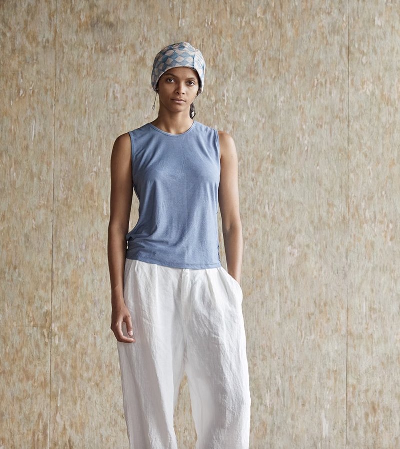 复古文青 针织背心 打底衫上衣 白/鬃/蓝/橘/黄/粉/紫 - 女装背心 - 其他材质 多色