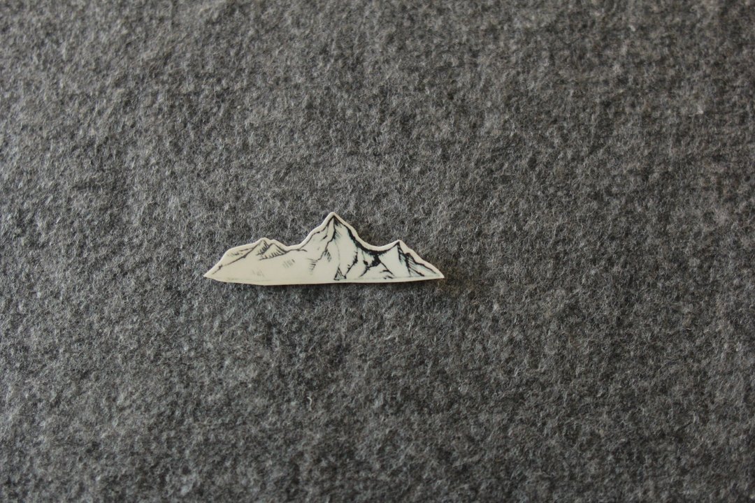 cottontatt mountain 雪山 手绘 纹身贴纸 - 纹身贴 - 其他材质 黑色