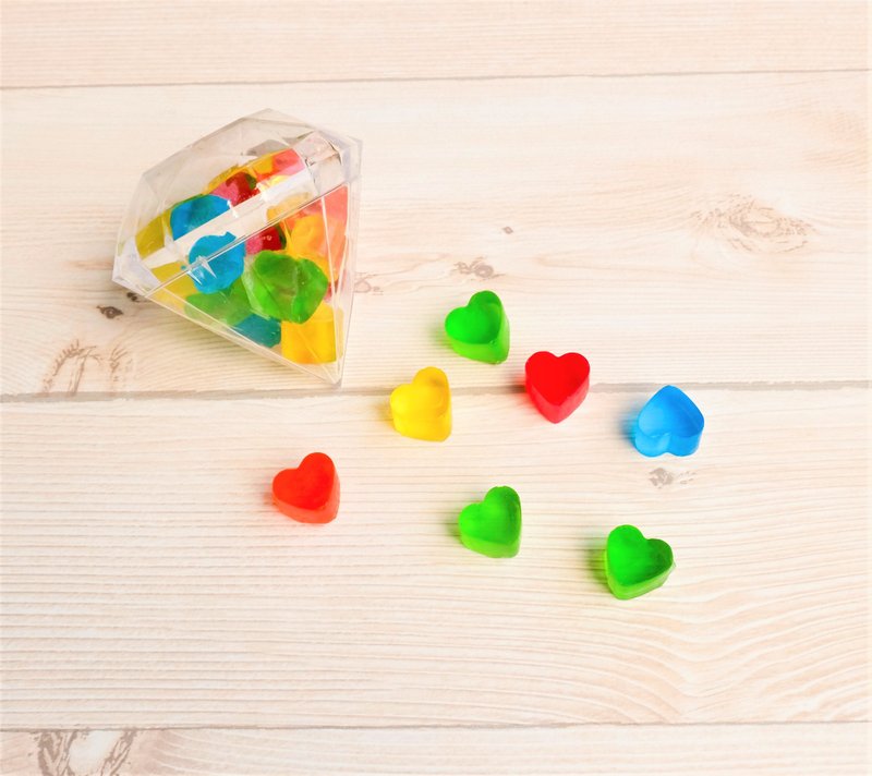 茶树精油 钻石心型皂 手工皂 随身皂 - 肥皂/手工皂 - 精油 多色