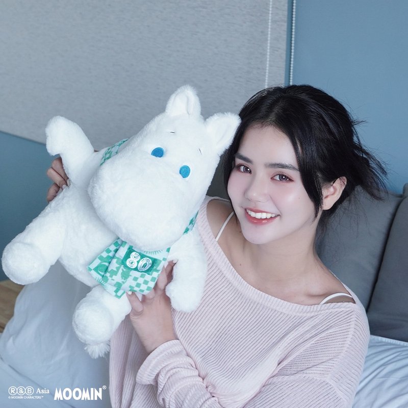 【MOOMIN】 80周年 36cm绒毛玩偶 姆明玩偶 - 玩偶/公仔 - 棉．麻 