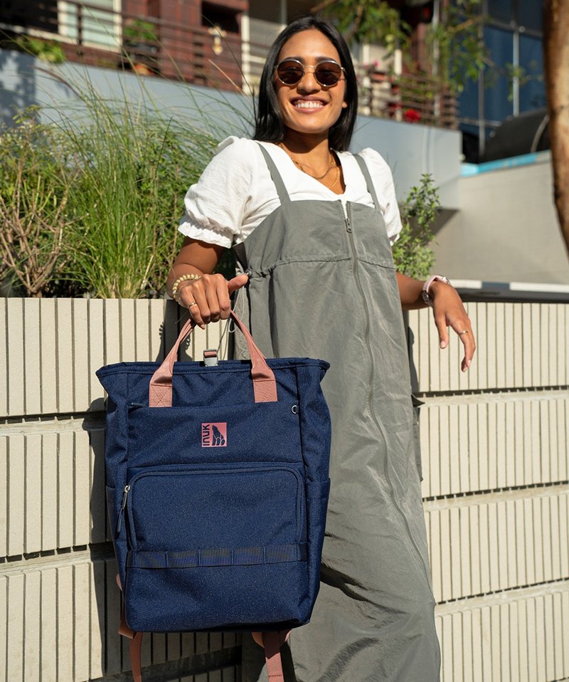 环保调色板 多功能通勤旅行包  Eco Primary ALBA  未来黄昏  26L - 后背包/双肩包 - 环保材料 蓝色