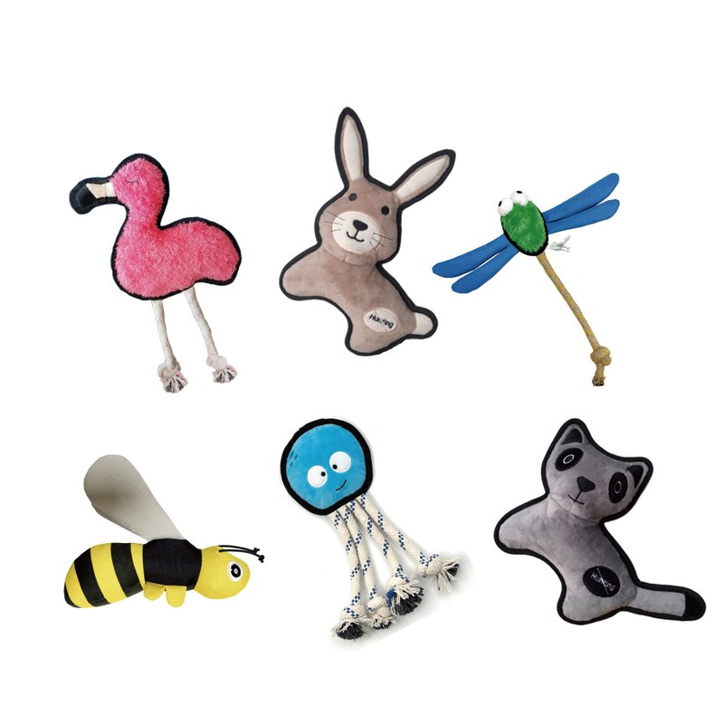 可爱动物系列 耐咬耐磨玩具 V-PET 玩偶 共6款 - 玩具 - 其他材质 