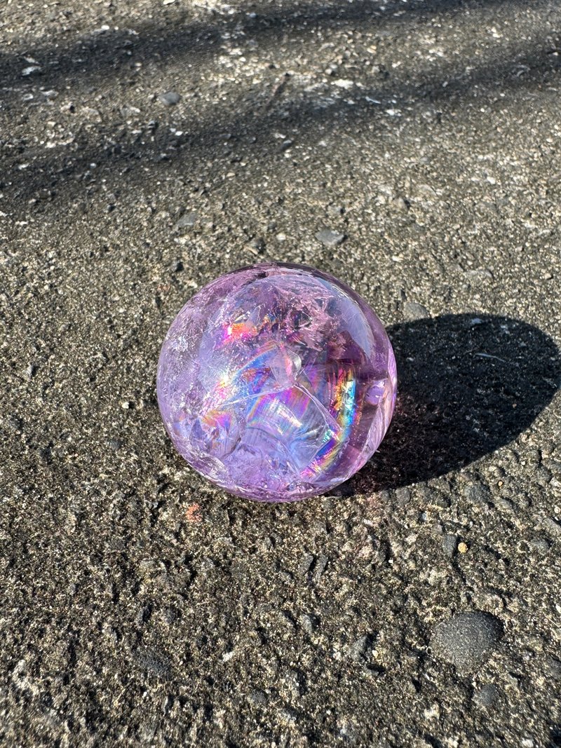 巴西彩虹浓艳薰衣草紫水晶球、紫水晶、紫晶球 - 摆饰 - 水晶 紫色