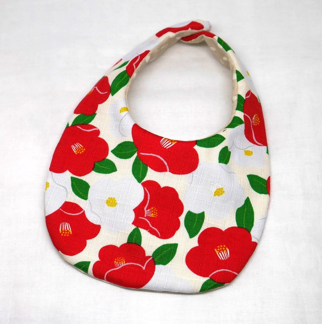 Japanese Handmade Baby Bib / - 围嘴/口水巾 - 棉 红色