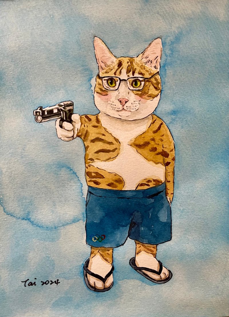 T.O肖像画B6(约12.3*17.3cm)单人或毛小孩 - 订制画像 - 纸 