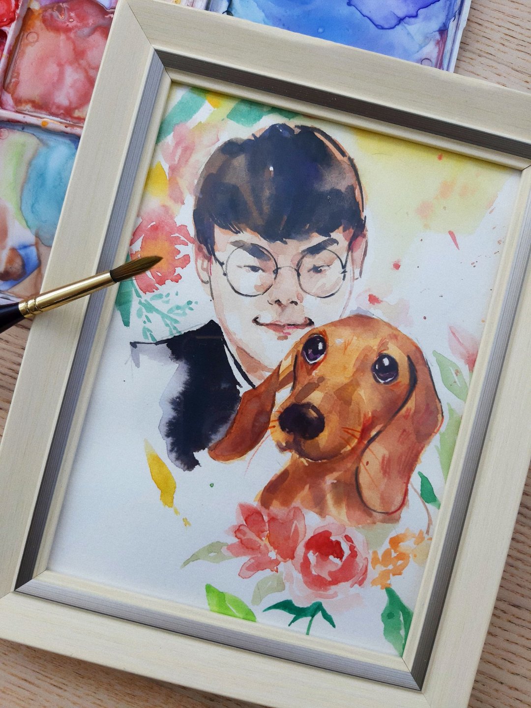 毛小孩订制似颜绘 - 画框/相框 - 纸 