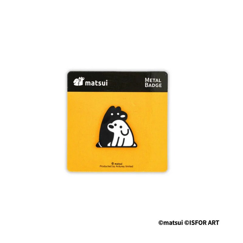 matusi DOGS 造型金属磁铁徽章 C - 徽章/别针 - 其他金属 白色