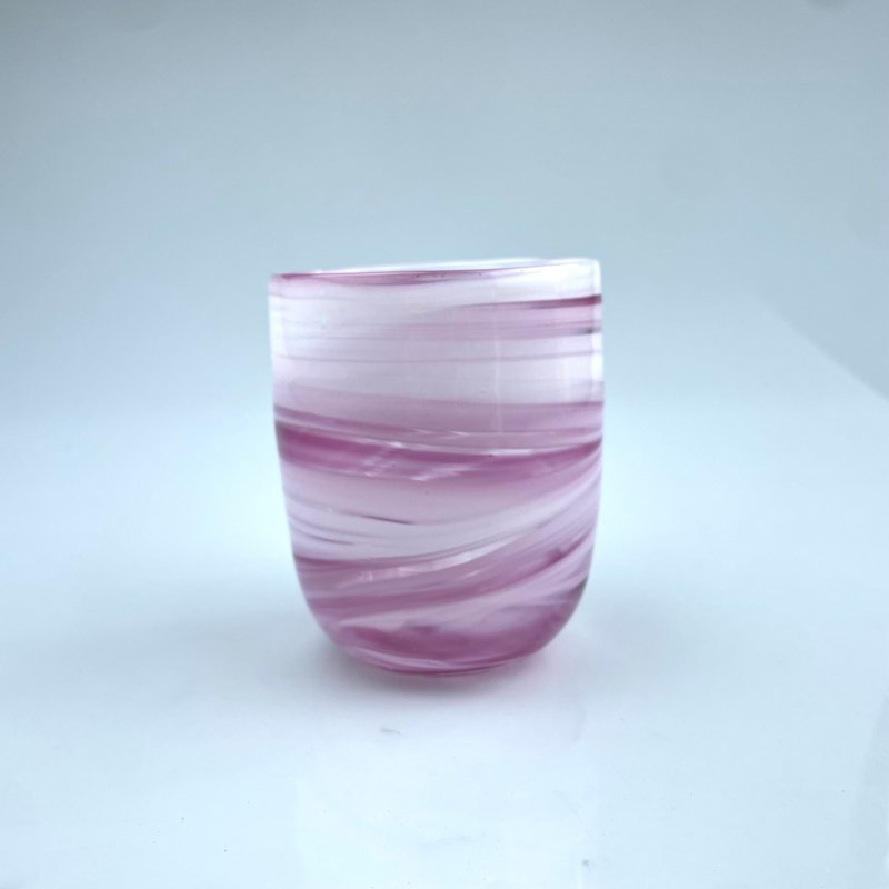 樱云杯 手作玻璃杯 纯手工吹制 - 玻璃杯 - 玻璃 粉红色