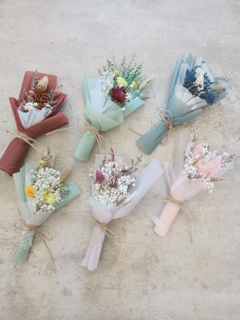 干燥花束-附袋 毕业花束/谢师花束/生日礼物/小礼物/祝贺/交换礼 - 干燥花/捧花 - 植物．花 