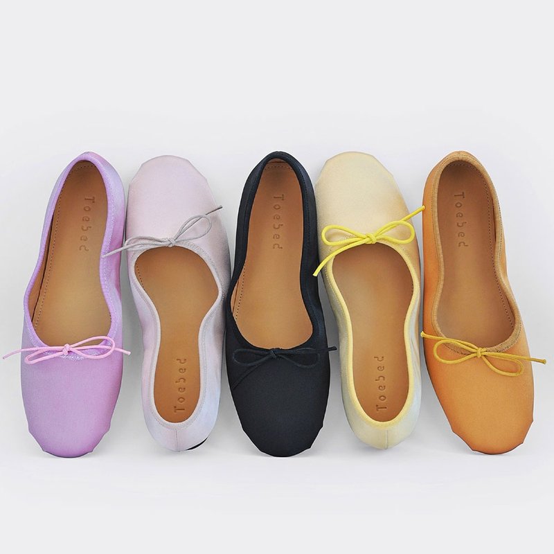 緞面深口5色芭蕾鞋 | 高級平底單鞋 | 西班牙手工款 - 芭蕾鞋/娃娃鞋 - 真皮 多色