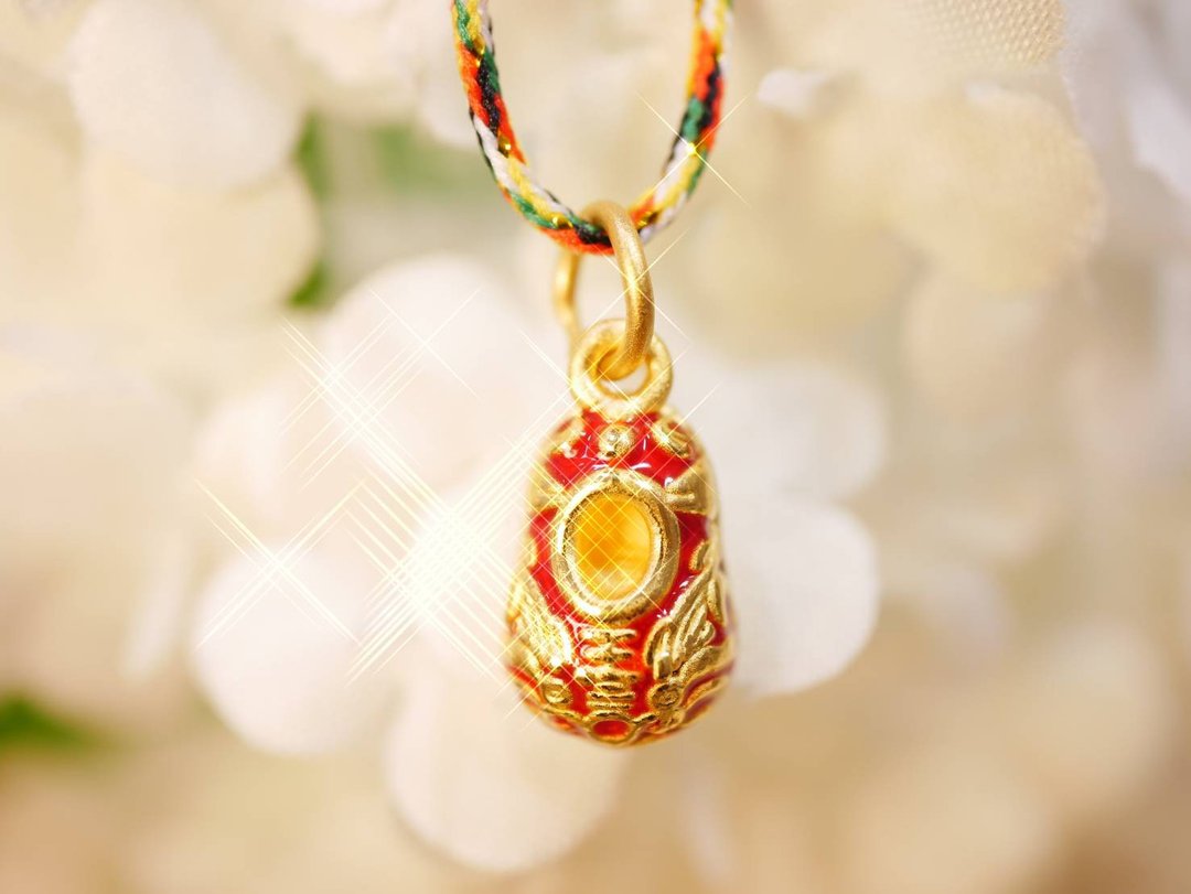 黄金坠子-小虎爷鞋、一生平安金饰-黄金9999 - 项链 - 24k 金 金色