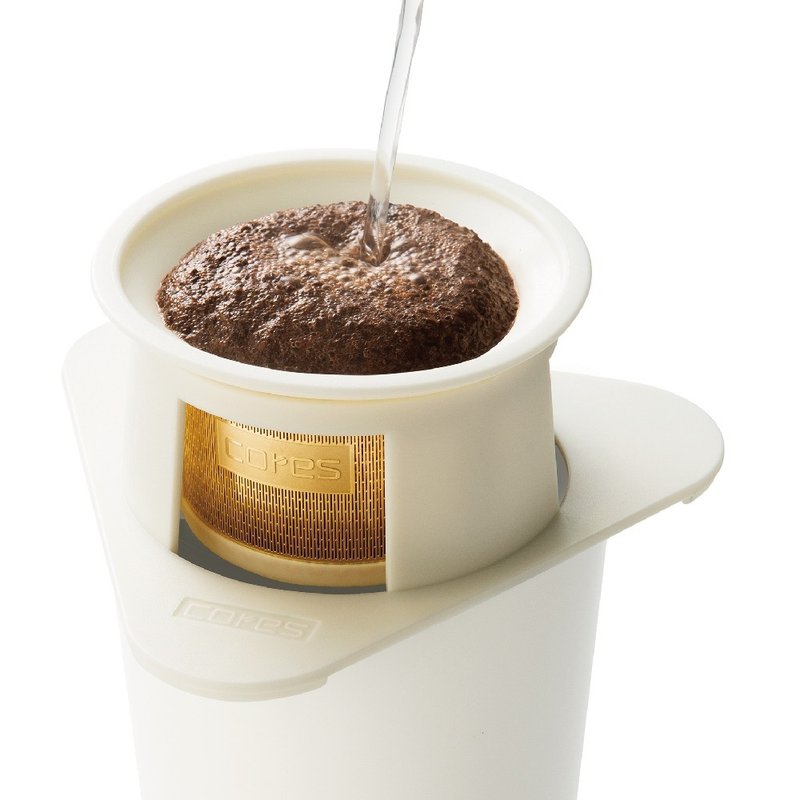 Cores 单人黄金滤杯 | 花白色 - 咖啡壶/周边 - 不锈钢 白色