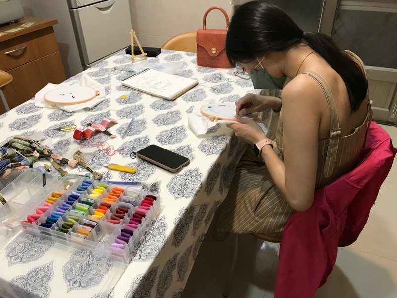 从0开始到进阶~3种程度一次满足~传统刺绣体验开课!定制化礼物 - 编织/羊毛毡/布艺 - 棉．麻 