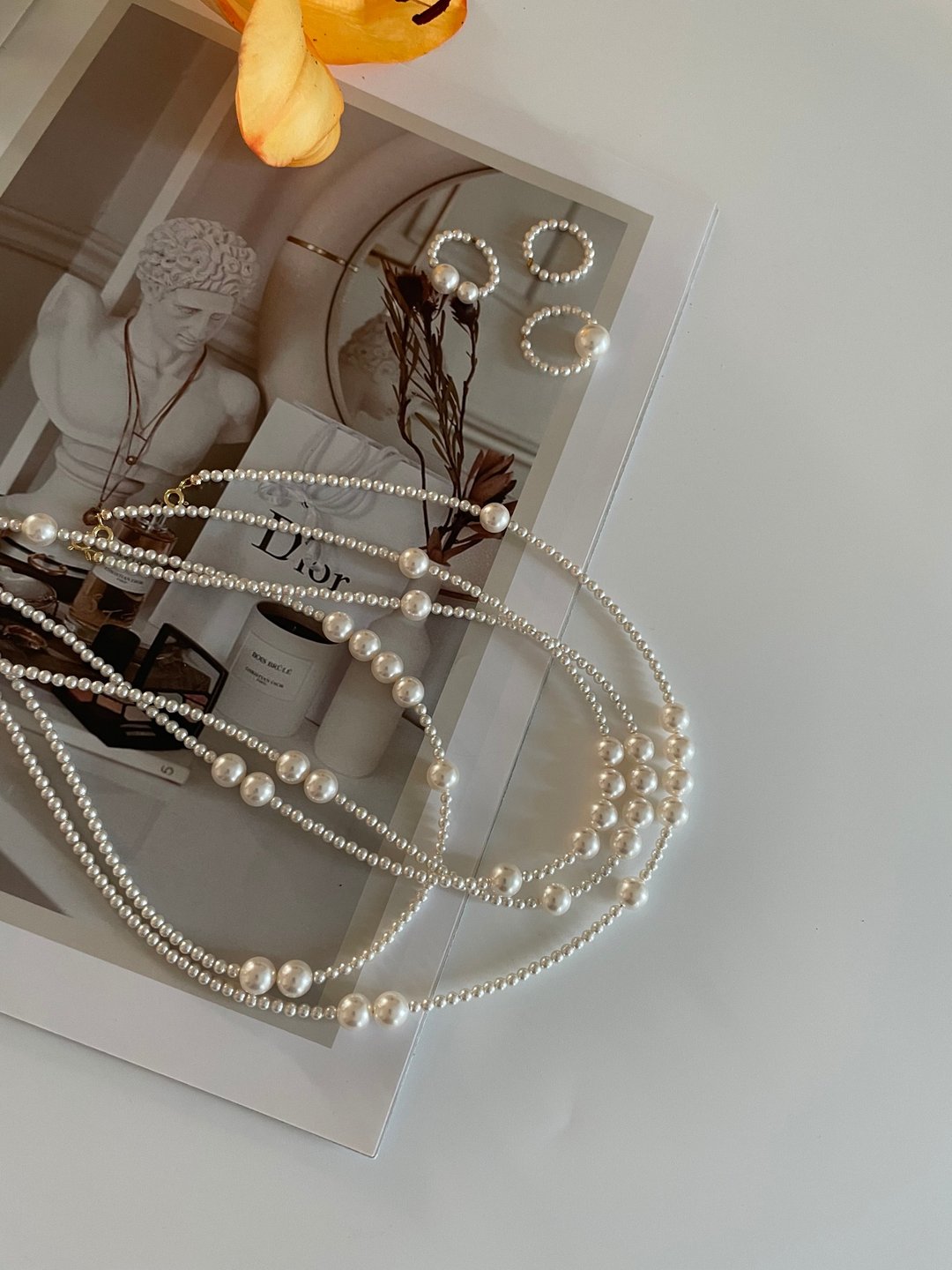 施华洛世奇珍珠项链 Swarovski Pearl Necklace 日常项链 - 项链 - 珍珠 白色