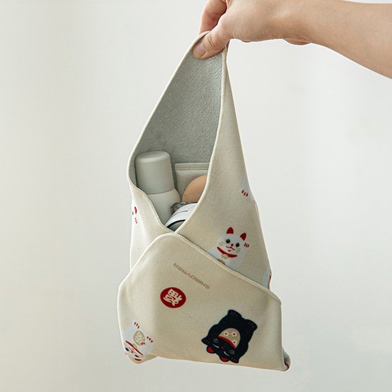 【日本霜山】多用途相机防撞百折布/百贴自黏收纳布(35x35cm)-3入 - 其他 - 聚酯纤维 蓝色