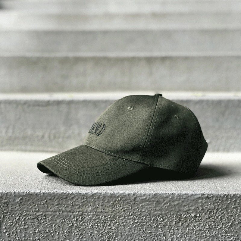 防水机能帽 工装老帽 MHWD LOGO SPORT CAP 防水抗污老帽 军绿款 - 帽子 - 防水材质 绿色