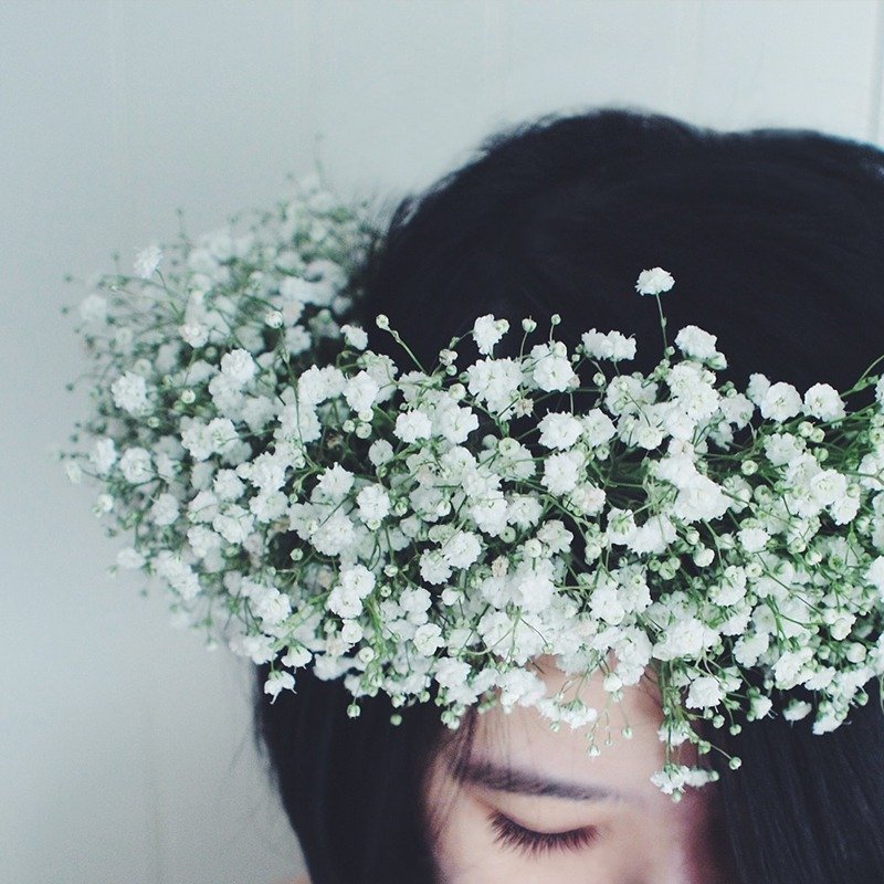 摘星头饰花冠 - 植栽/盆栽 - 植物．花 白色