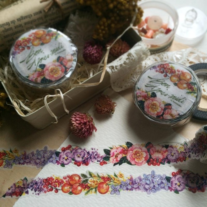 Rabbitoffee Masking Tape (No.4 - Bon Apres Midi!) - 纸胶带 - 纸 