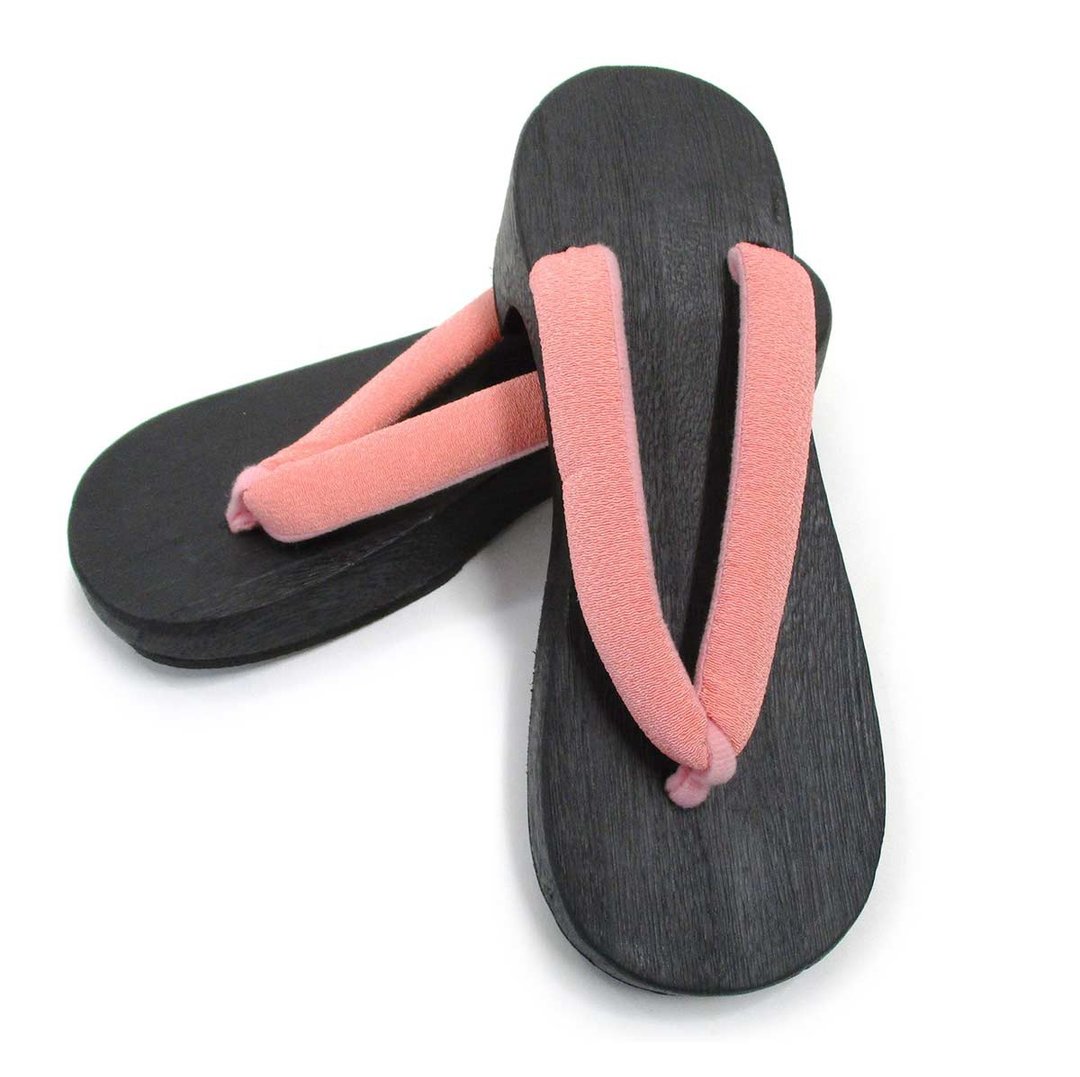 木屐 Geta 黑鞋台 泡泡纱 女 单品 F size - 其他 - 木头 粉红色