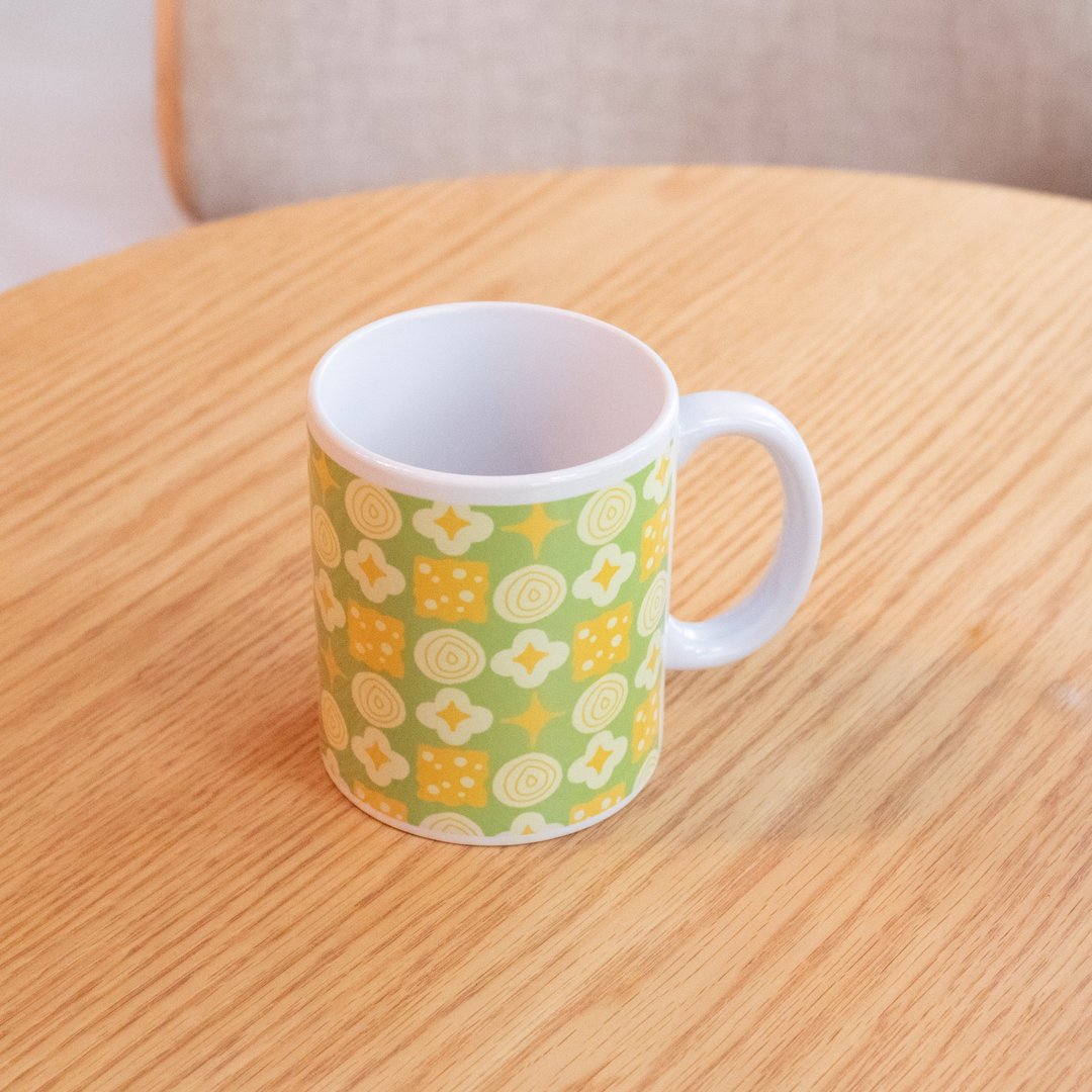 Sourcream Mug/Cup - Pattern house collection - 咖啡杯/马克杯 - 玻璃 绿色