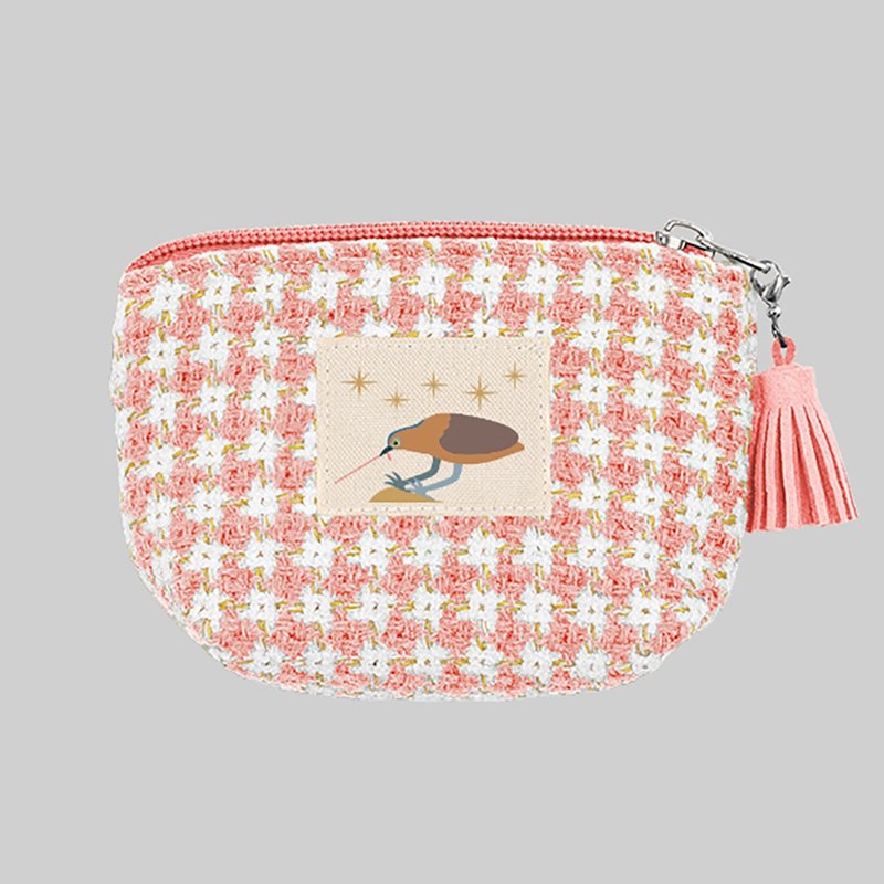 大笨鸟 小钱包 - 零钱包 - 棉．麻 粉红色