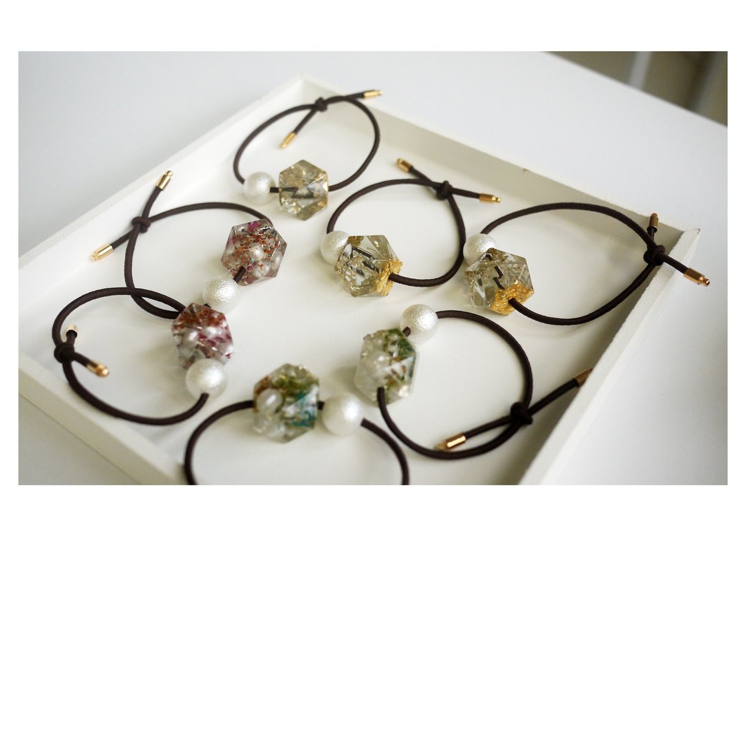 冰块点心 | 树脂发饰 | 发圈发绳 | hair tie/elastic | 透明感 - 发饰 - 其他材质 多色