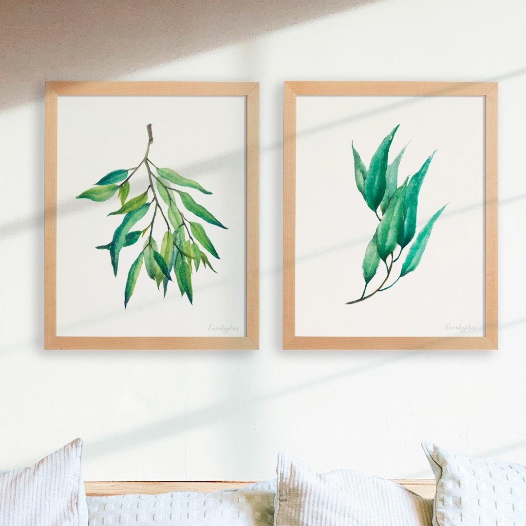 植物的静默 卧房餐厅挂画 植物水彩复制画 清新治愈绿色装饰画 - 海报/装饰画/版画 - 纸 多色
