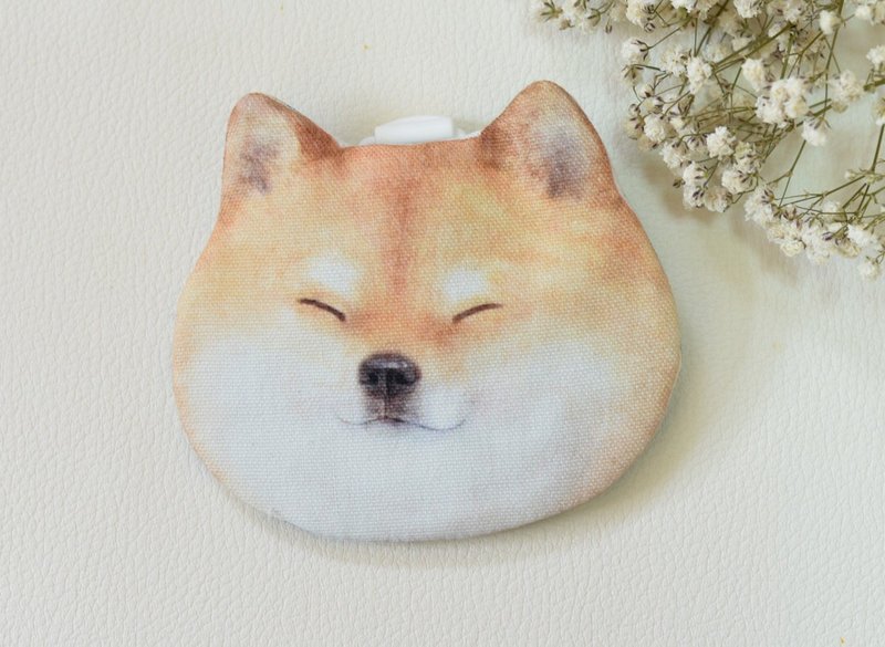 宝宝平安福袋-呆萌柴犬 - 平安符/符袋 - 棉．麻 咖啡色