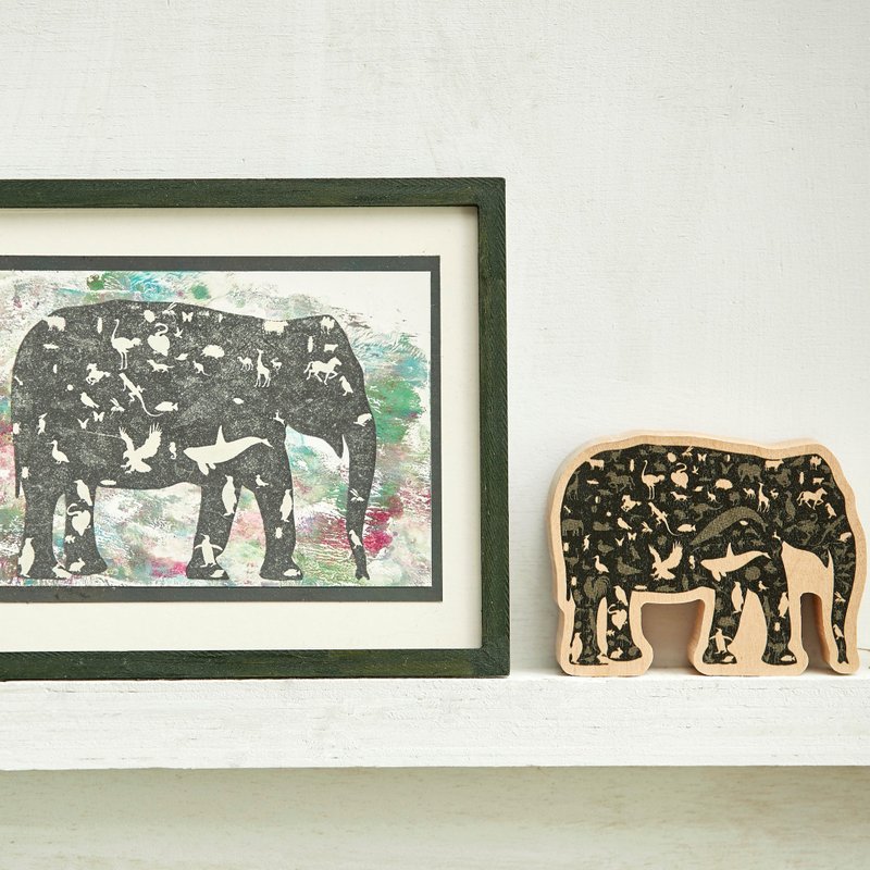 大象 . 立体印章 - 印章/印台 - 木头 卡其色