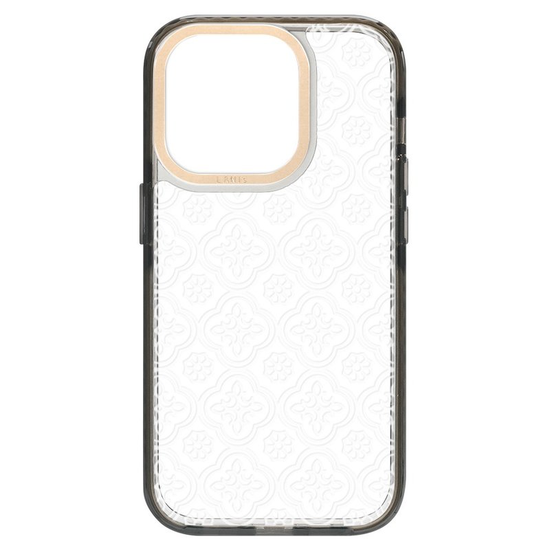 台湾花窗 海棠花 透黑框 iPhone 16 15 14 13 Pro Max 透明防摔壳 - 手机壳/手机套 - 环保材料 透明