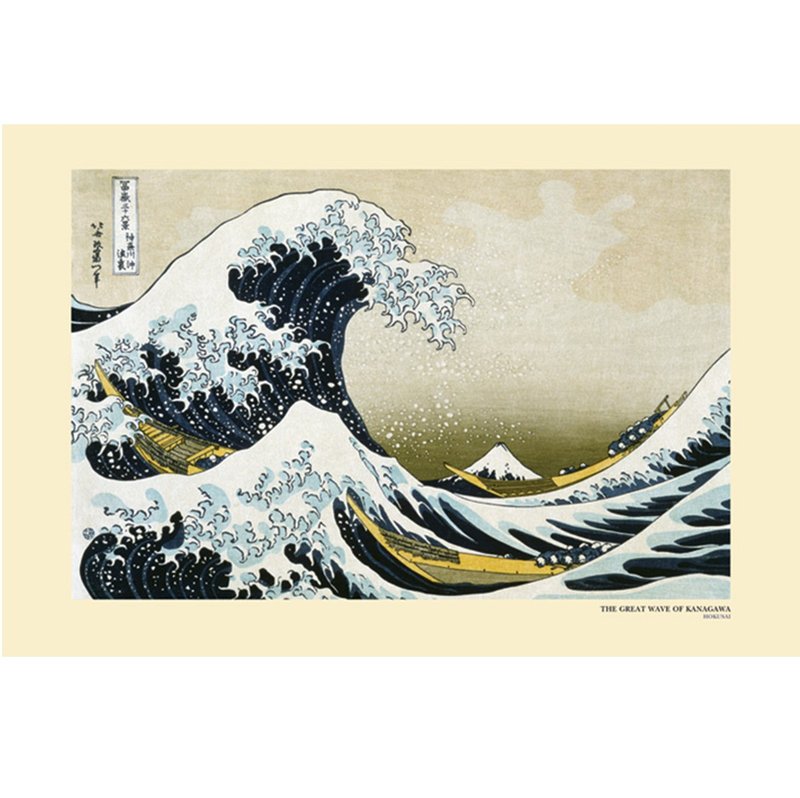 【浮世绘】神奈川冲浪里 葛饰北斋 Hokusai 英国进口海报 - 海报/装饰画/版画 - 其他材质 多色