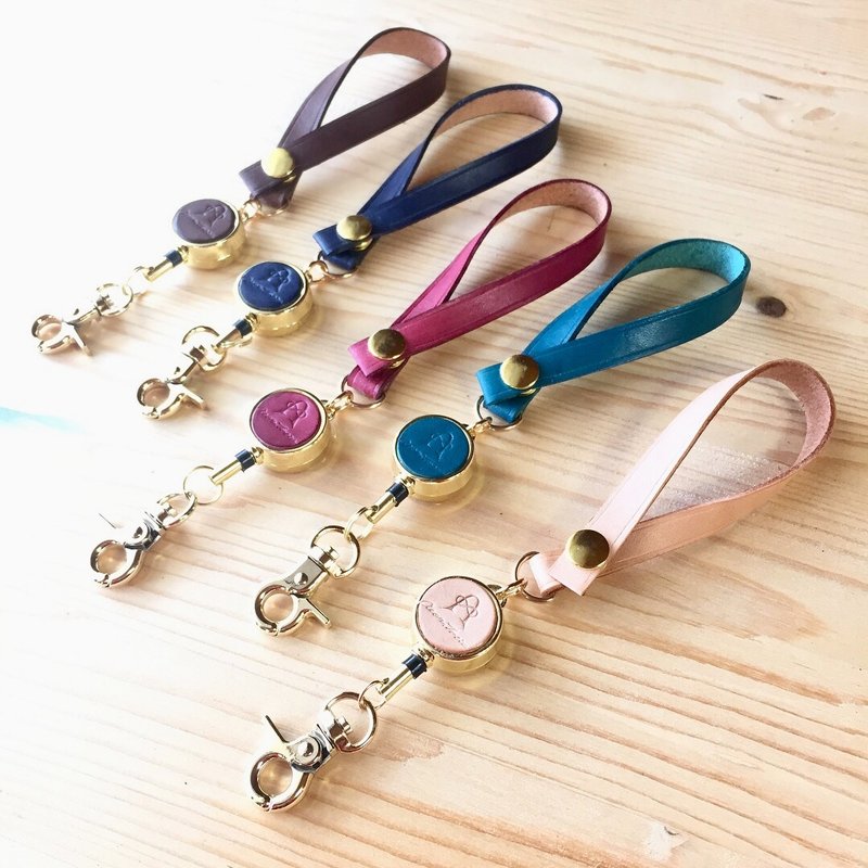 包挂式伸缩绳-共5色  证件套/悠游卡/卡套 - 挂绳/吊绳 - 真皮 多色