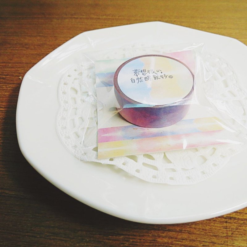 【插画纸胶带】渲染无字版-15mmx10M - 纸胶带 - 纸 多色