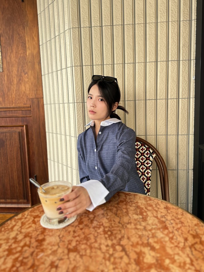 女士法兰绒格子衬衫- Louise - 女装衬衫 - 羊毛 多色