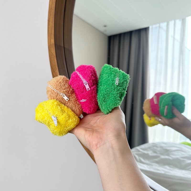 自由的！所有订单均赠送迷你钥匙圈袋（数量有限） - 零钱包 - 棉．麻 多色