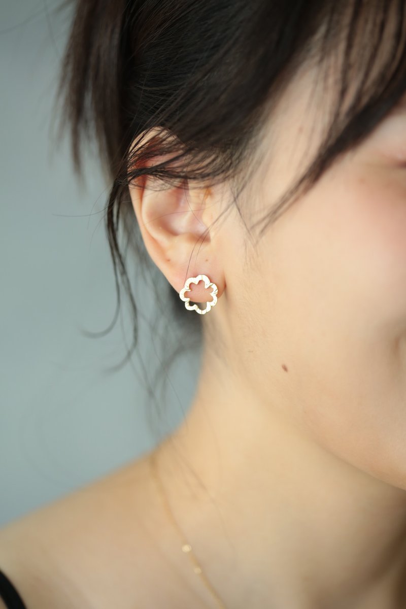 小云朵耳环│925纯银  18k镀金 - 耳环/耳夹 - 纯银 