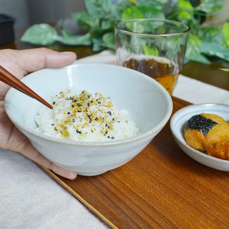 小石原烧 小石原烧 白釉碗 13.0cm 碗饭碗丸田窑 - 碗 - 陶 白色