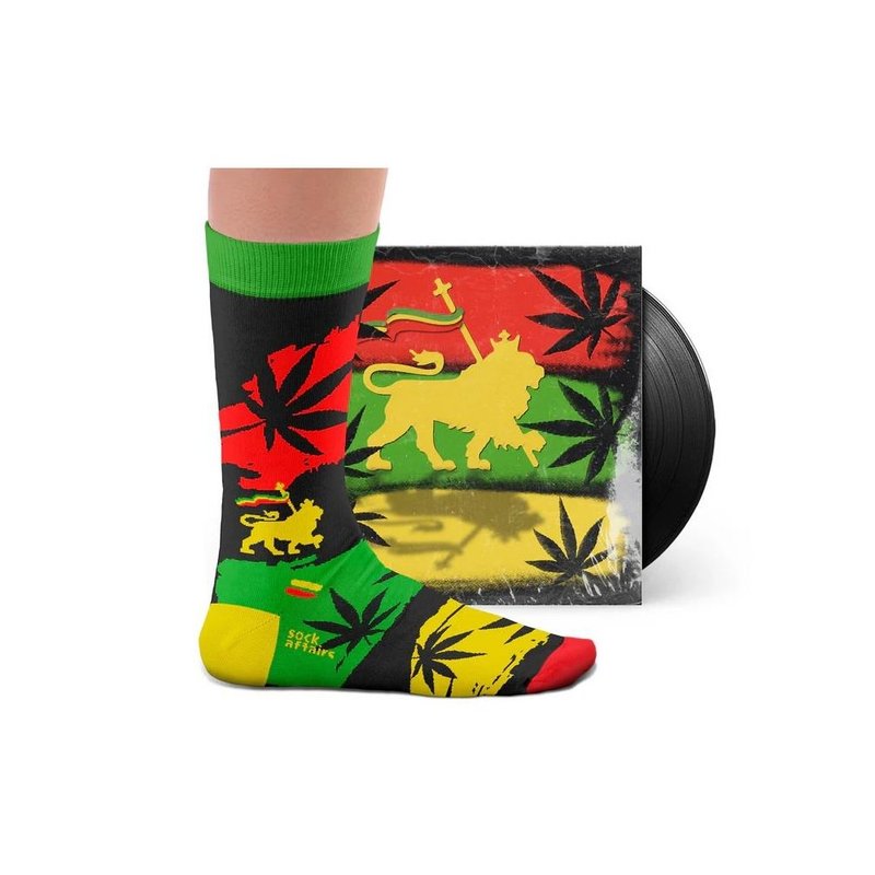 【葡萄牙进口】Rebel Reggae Socks 中筒袜 男袜 女袜 - 袜子 - 棉．麻 绿色