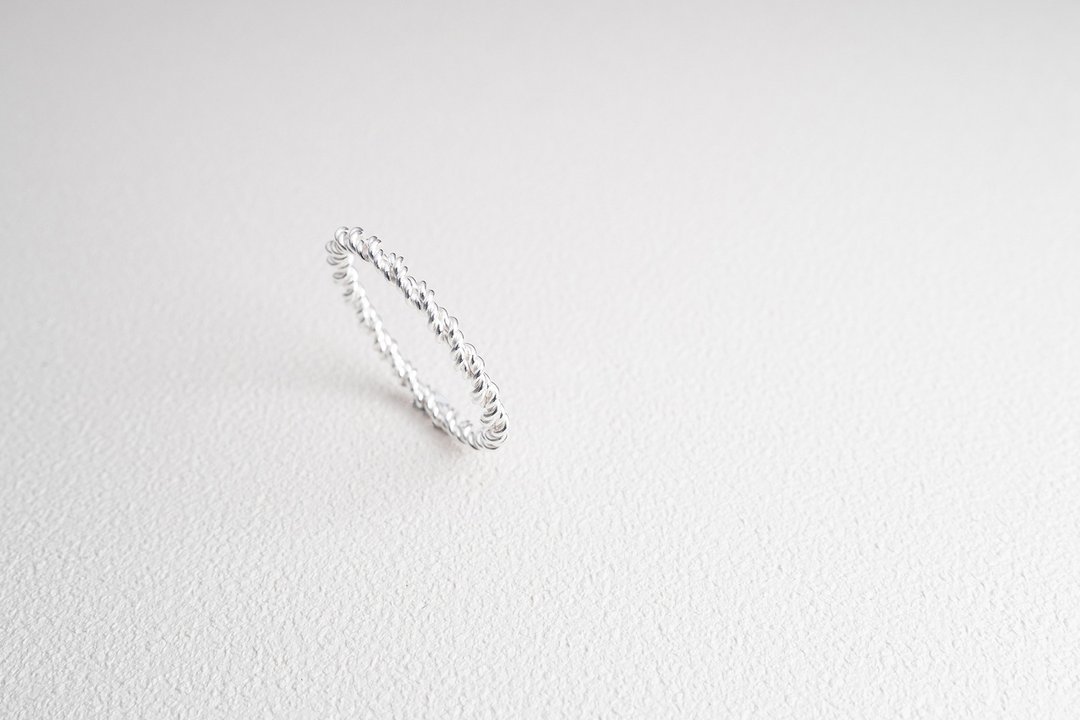 【麻花系列】 纯银戒指 Silver Ring - 戒指 - 纯银 