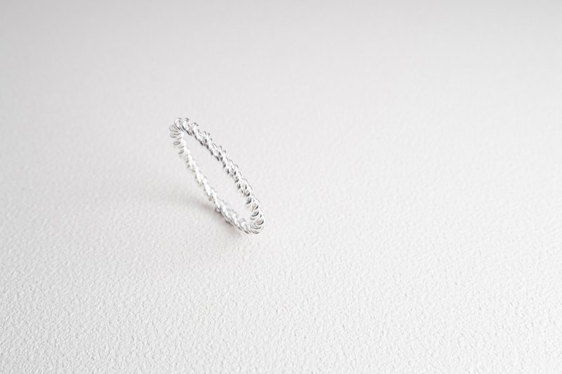 【麻花系列】 纯银戒指 Silver Ring - 戒指 - 纯银 
